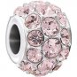 New Authentic Chamilia Splendor - Vintage Rose Charm Bead 2025-1044 "Gift Boxed"