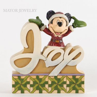 Disney Jim Shore Mickey Mouse Word Plaque Figurine 4033261 Enesco New