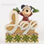 Disney Jim Shore Mickey Mouse Word Plaque Figurine 4033261 Enesco New