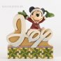 Disney Jim Shore Mickey Mouse Word Plaque Figurine 4033261 Enesco New