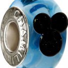 Authentic Chamilia Disney Mickey Murano - Blue Charm Bead DISO-1