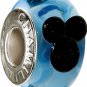 Authentic Chamilia Disney Mickey Murano - Blue Charm Bead DISO-1