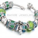 Authentic Chamilia Silver Snap Bracelet with Charm Gift Set #4