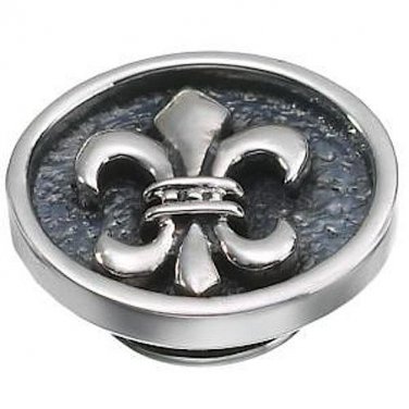 Authentic Kameleon KJP134 - Silver Fleur De Lis JewelPop
