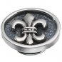 Authentic Kameleon KJP134 - Silver Fleur De Lis JewelPop