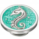 Authentic Kameleon KJP127G - Seahorse With Green Enamel JewelPop