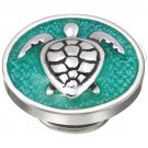 Authentic Kameleon KJP103G - Myrtle the Turtle Caribbean Green Enamel JewelPop
