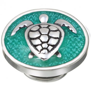 Authentic Kameleon KJP103G - Myrtle the Turtle Caribbean Green Enamel JewelPop