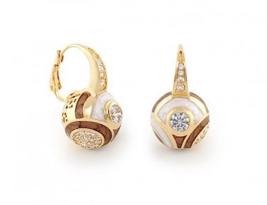 Authentic Lauren G Adams Magic 8 Ball Earring E-77007G 80932