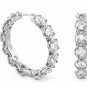 Authentic Lauren G Adams Hoop Glamour by the Yard Earrings E-69102 74182