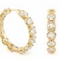 Authentic Lauren G Adams Hoop Glamour by the Yard Earrings E-69102G 74183