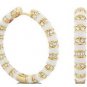 Authentic Lauren G Adams Hoop Stripes Tease Earrings W E-63502G 64249