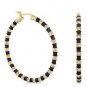 Authentic Lauren G Adams Hoop Stripes Tease Earrings E-635021G 70621