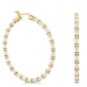 Authentic Lauren G Adams Hoop Stripes Tease Earrings E-635021G 70620