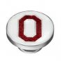Authentic Kameleon Silver Crystal Ohio State Enamel Jewelpop KJPCOHS2