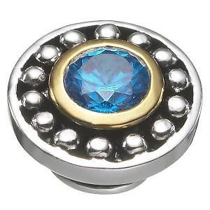 Authentic Kameleon Sterling Silver Celestial Blue Topaz Jewelpop KJP392