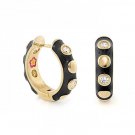 Authentic Lauren G Adams Huggies Round Cz Earring E-60509G 78649