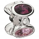 Authentic Chamilia Majestic Ovals Purple Swarovski Charm Bead 2083-0205 RETIRED