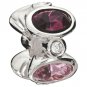 Authentic Chamilia Majestic Ovals Purple Swarovski Charm Bead 2083-0205 RETIRED