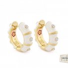 Authentic Lauren G Adams Huggies Tiny Dots Earrings E-54915G 80107