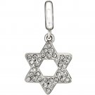 New Authentic Chamilia Star of David - Crystal Swarovski Charm Bead 2025-1006