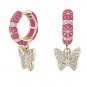 Authentic Lauren G Adams Huggies Charming 2 Butterfly Earrings E-54904G 76815