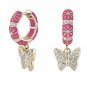 Authentic Lauren G Adams Huggies Charming 2 Butterfly Earrings E-54904G 76815