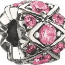 Authentic Chamilia Shimmering Stones - Pink Charm Bead JB-36D "Gift Boxed"