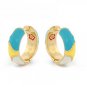 Authentic Lauren G Adams Huggies Earth Wind and Pave Earrings E-47412G 80868