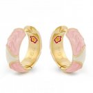 Authentic Lauren G Adams Huggies Earth Wind and Pave Earrings E-47412G 80865