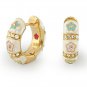 Authentic Lauren G Adams Huggies Flowers With Cz Earrings E-39001G 76735