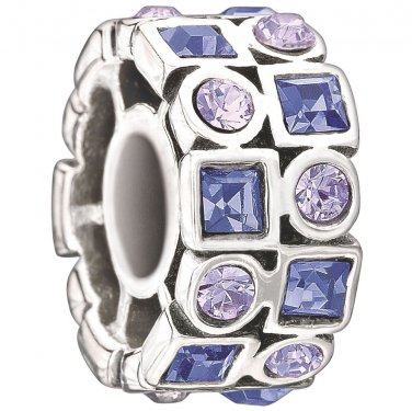 Authentic Chamilia Stepping Stones - Lavender Charm Bead 2025-0842 "Gift Boxed"
