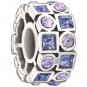 Authentic Chamilia Stepping Stones - Lavender Charm Bead 2025-0842 "Gift Boxed"