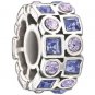 Authentic Chamilia Stepping Stones - Lavender Charm Bead 2025-0842 "Gift Boxed"