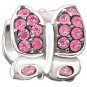 Authentic Chamilia Flutter - Rose Swarovski Charm Bead 2025-0834 "Gift Boxed"