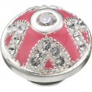 Authentic Kameleon Sterling Silver Pink Crown Jewels Jewelpop KJP254