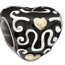 Authentic Chamilia Heart & Soul Charm Bead KA-77