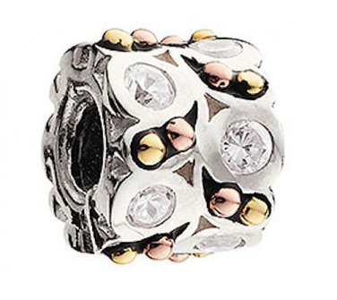 Authentic Chamilia A Night Out - Clear CZ Charm Bead KD-78