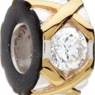 Authentic Chamilia XO - Clear CZ Charm Bead KD-49