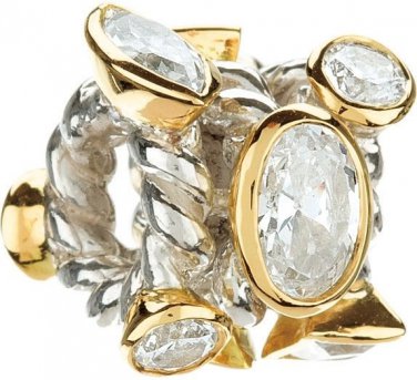 Authentic Chamilia Marquis Mixed - Clear CZ Charm Bead MG-1
