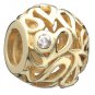 Authentic Chamilia Hollow Leaves - Clear CZ 2320-0002