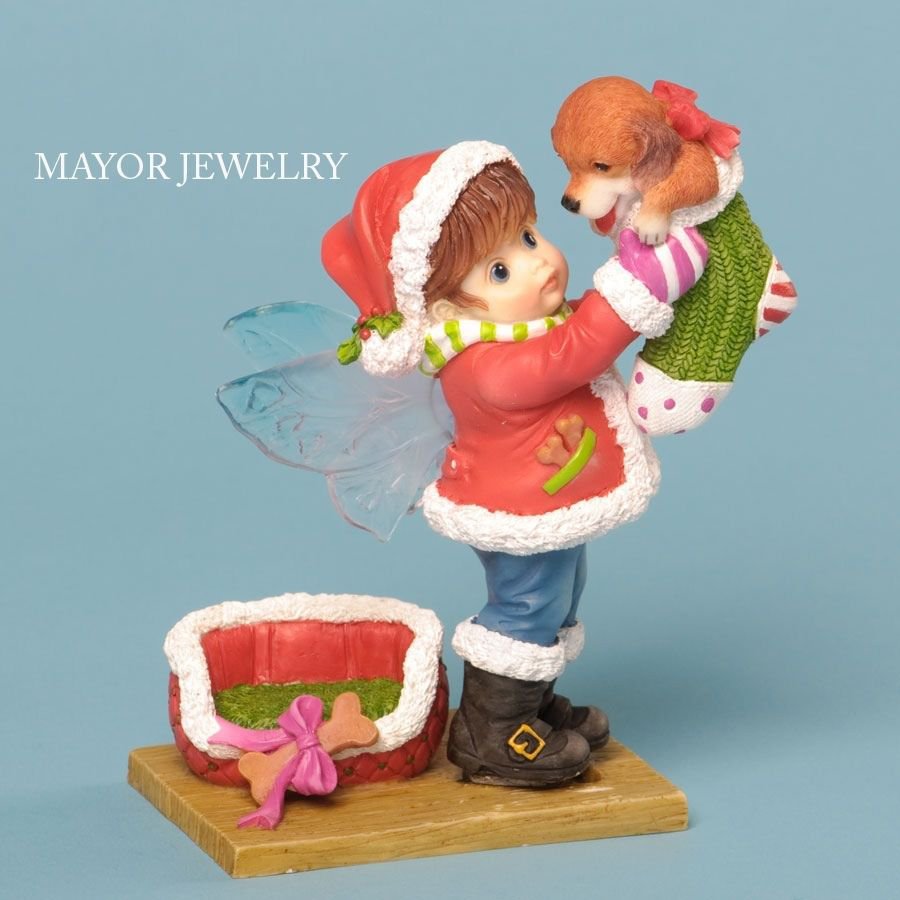 My Little Kitchen Fairies Puppy Surprise Fairie Figurine 4034234 Enesco New