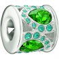 Authentic Chamilia Royal Petals - Green and Blue Charm Bead 2083-0453