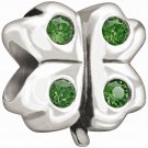 Authentic Chamilia Lucky Clover - Green Swarovski Charm JA-49