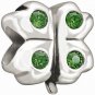Authentic Chamilia Lucky Clover - Green Swarovski Charm JA-49
