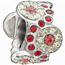 Authentic Chamilia Daisy Bouquet - Red and Yellow Charm Bead 2083-0456