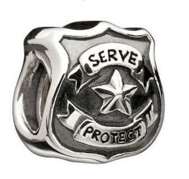 Authentic Chamilia Serve & Protect Charm Bead 2010-3016 "Gift Boxed"