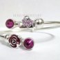Authentic Chamilia Silver Bangle Bracelet with Disney Charm Gift Set #14