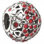 Authentic Chamilia Captured Hearts - Red Swarovski Charm Bead 2025-0681