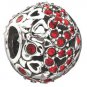 Authentic Chamilia Captured Hearts - Red Swarovski Charm Bead 2025-0681